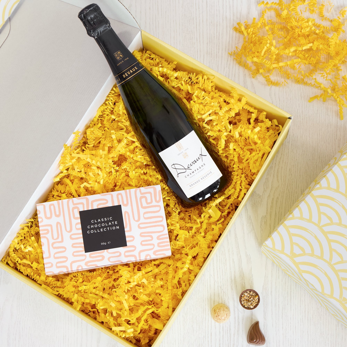 Image 2 of 2 of Champagne & Belgian Chocolates Gift Set