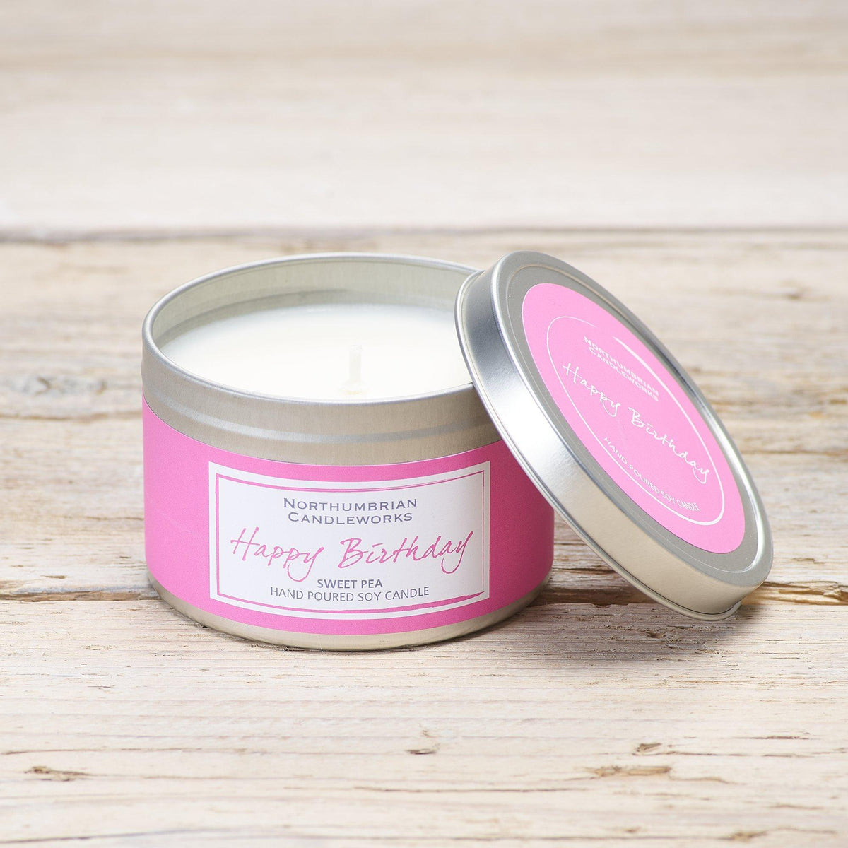 Happy Birthday Sweet Pea Candle