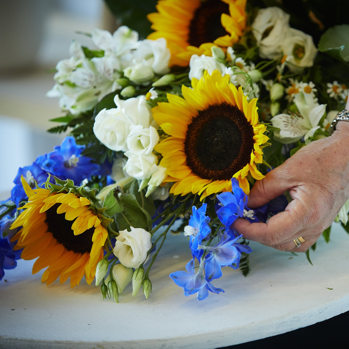 Crafted by a local florist
