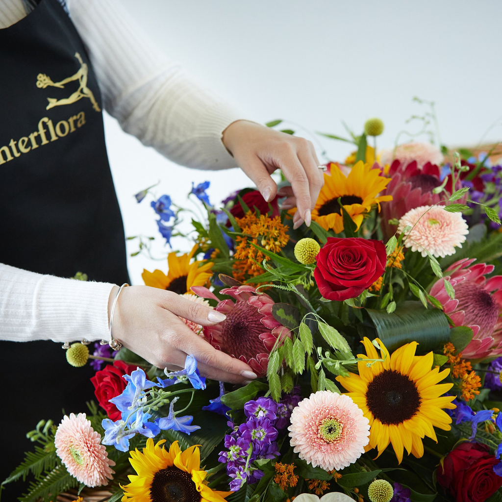 Crafted by a local florist