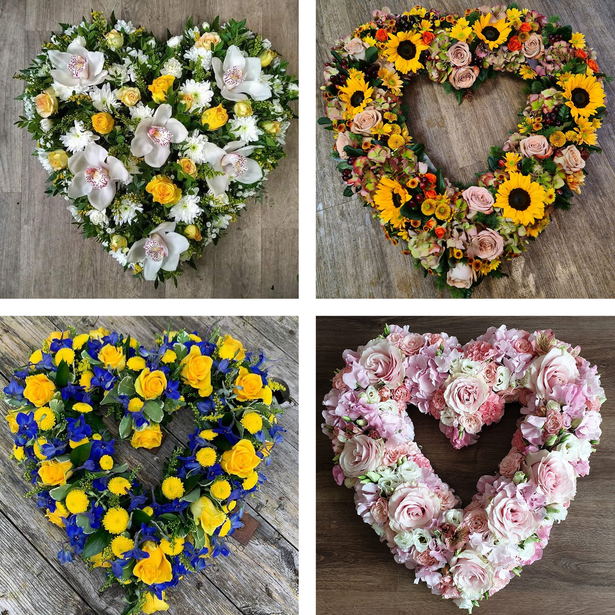 Every arrangement is unique and seasonal