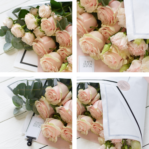 Image 2 of 4 of Beautifully Simple Pink Flower Wrap