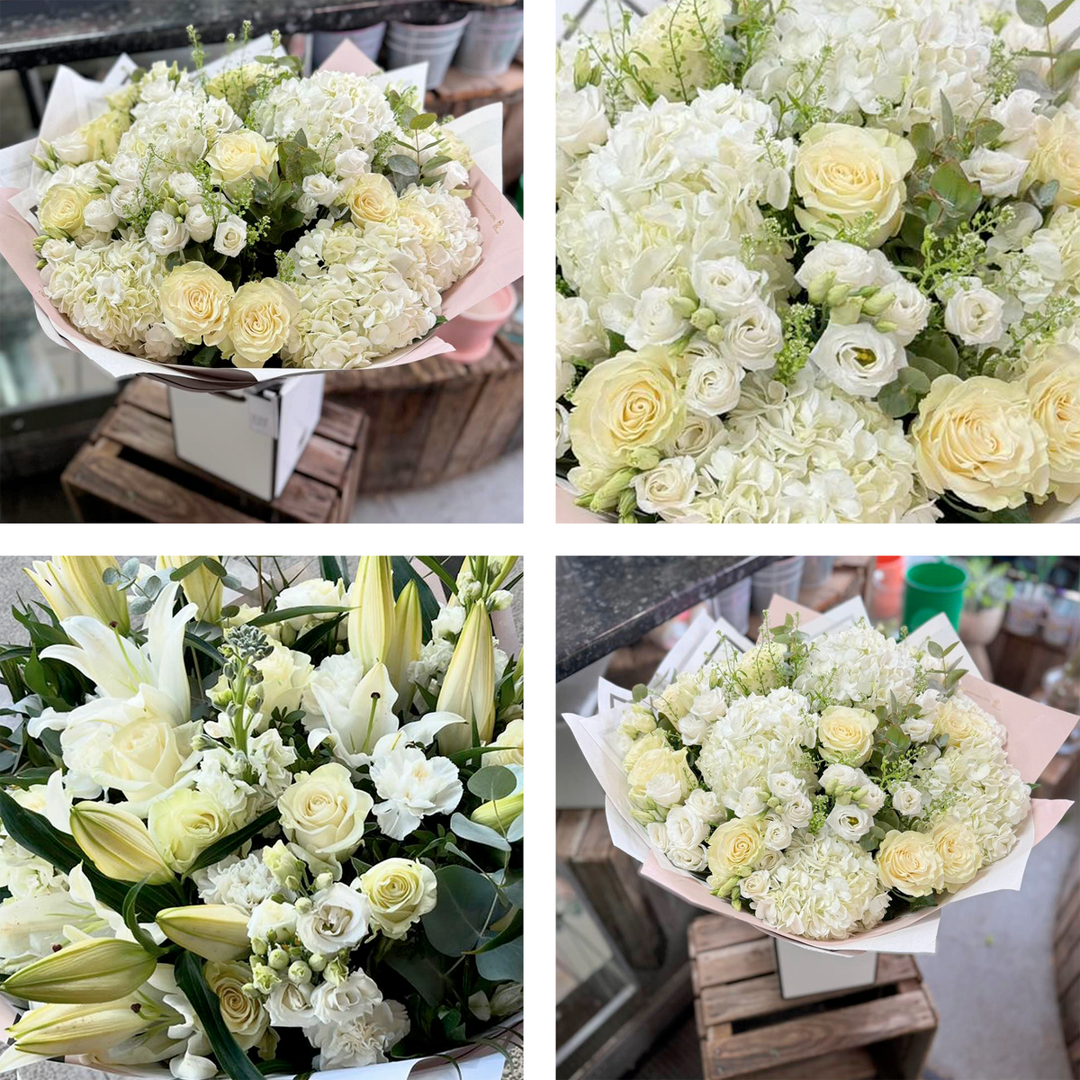 Image 2 of 5 of Showstopper White Flower Bouquet