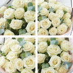 Image 2 of 5 of Beautifully Simple White Roses - Large