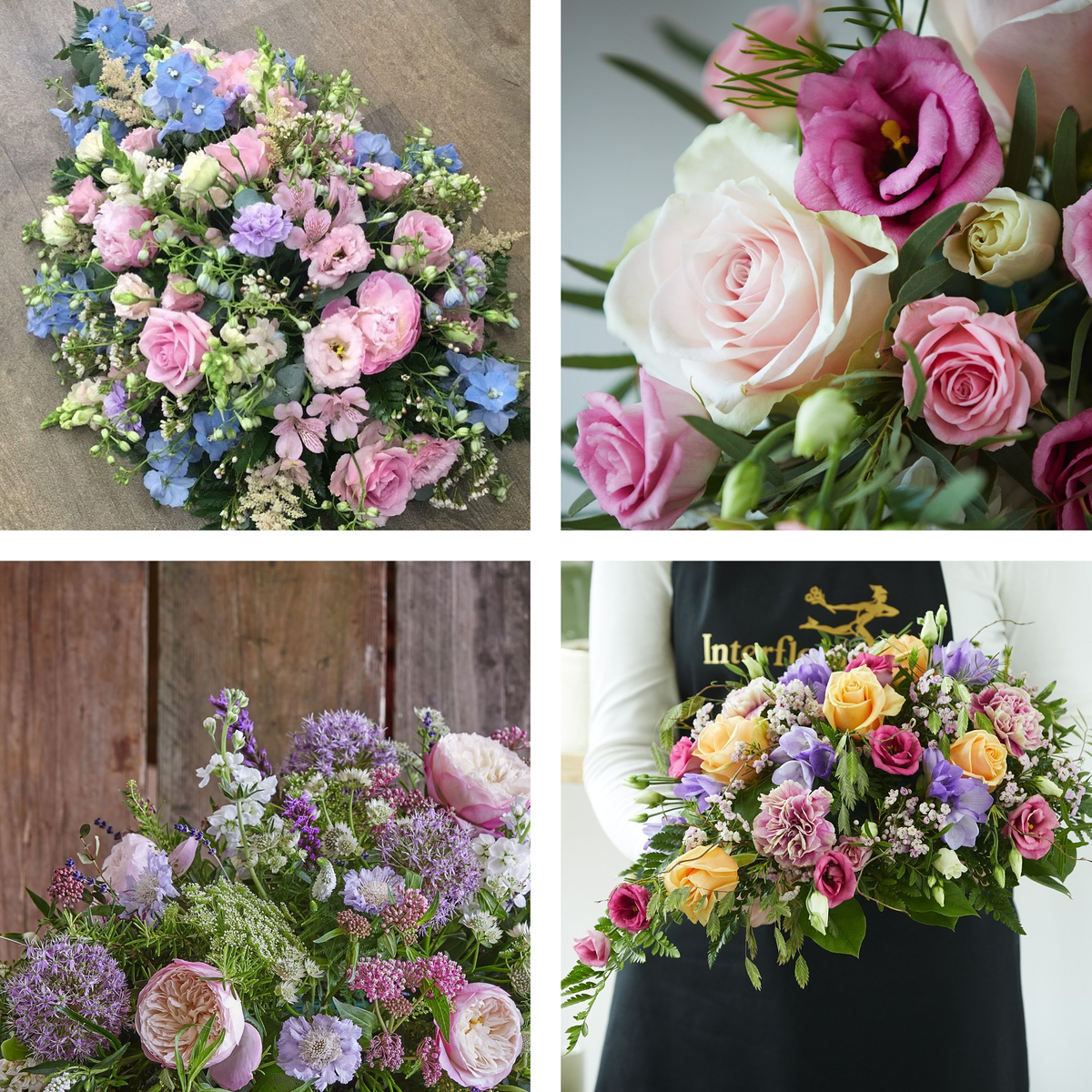 Every arrangement is unique and seasonal