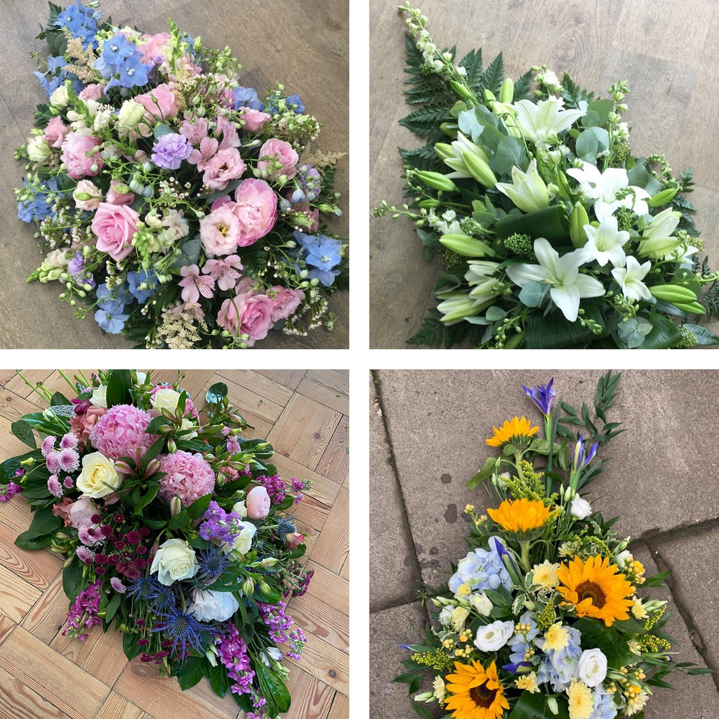 Every arrangement is unique and seasonal
