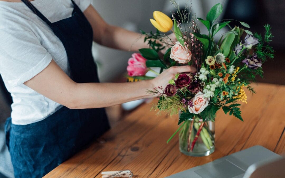 flowers and vase